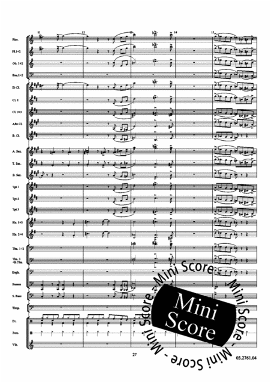 All Blue All Blue Concert Band scores gallery preview page 33
