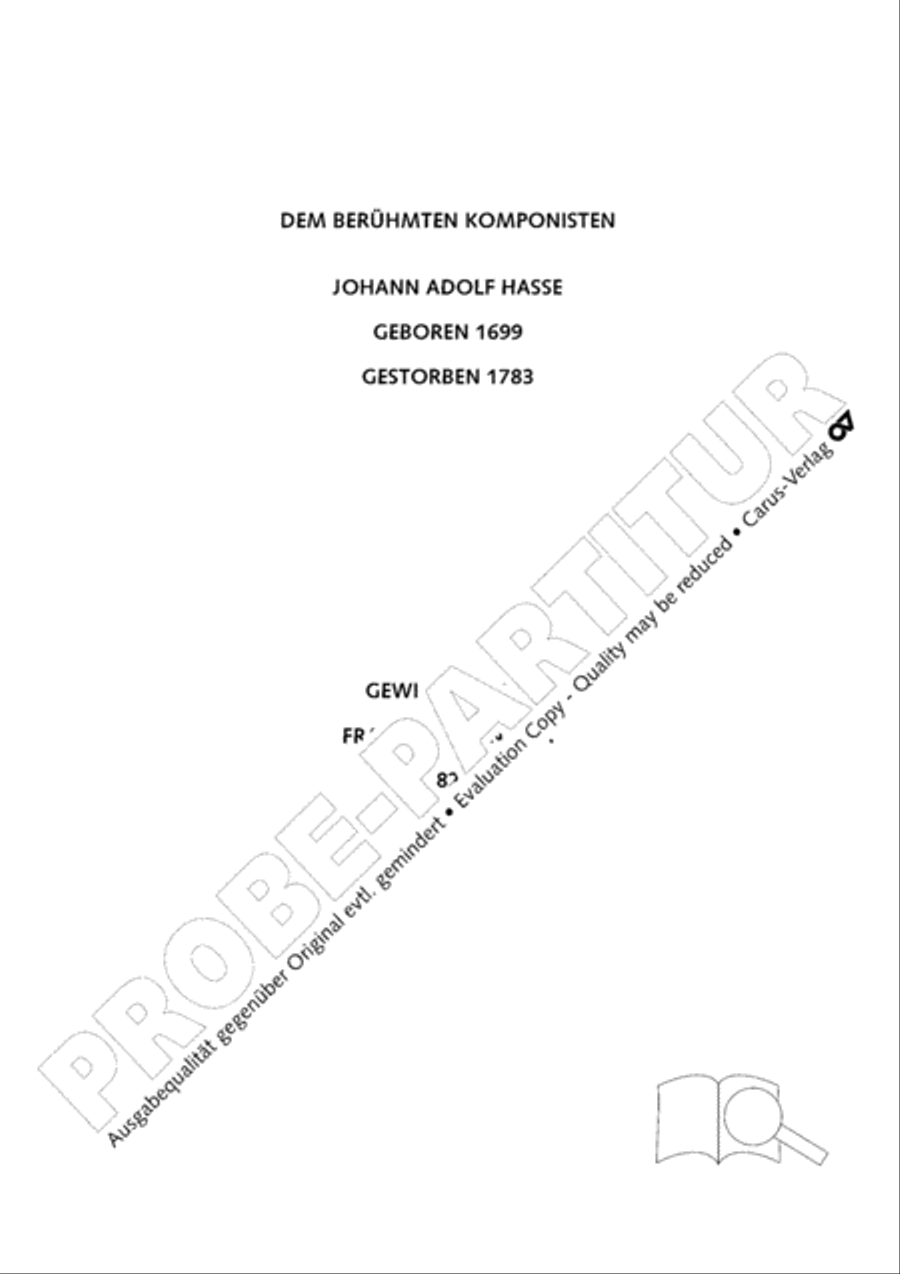 Hasse-Studien 8 Collection / Songbook scores gallery preview page 12
