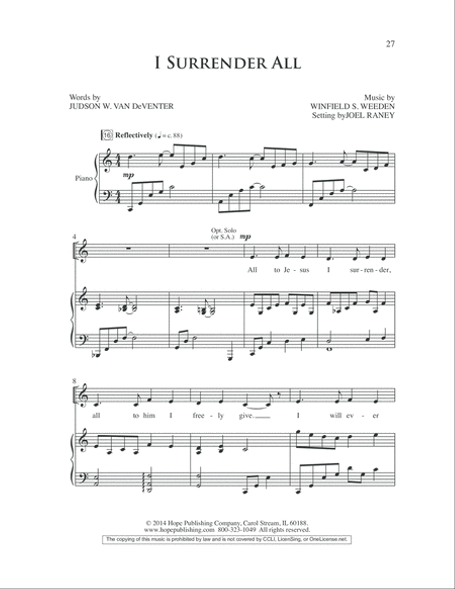 The Seven Last Days 4-Part scores gallery preview page 31