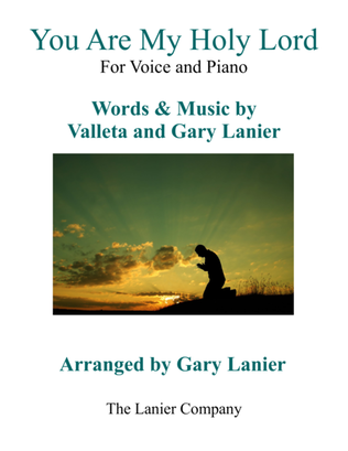 Book cover for Gary Lanier: YOU ARE MY HOLY LORD (Worship - For Voice and Piano)