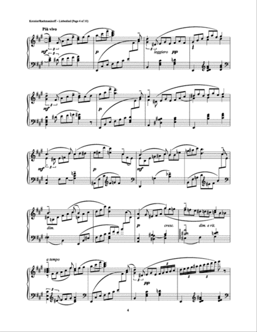Liebeslied Liebeslied Piano Solo scores gallery preview page 4