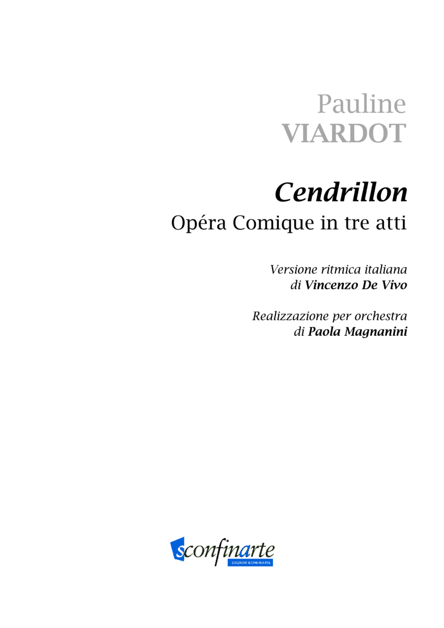 Paola Magnanini: CENDRILLON (ES-22-021) - Score Only Chamber Orchestra scores gallery preview page 1