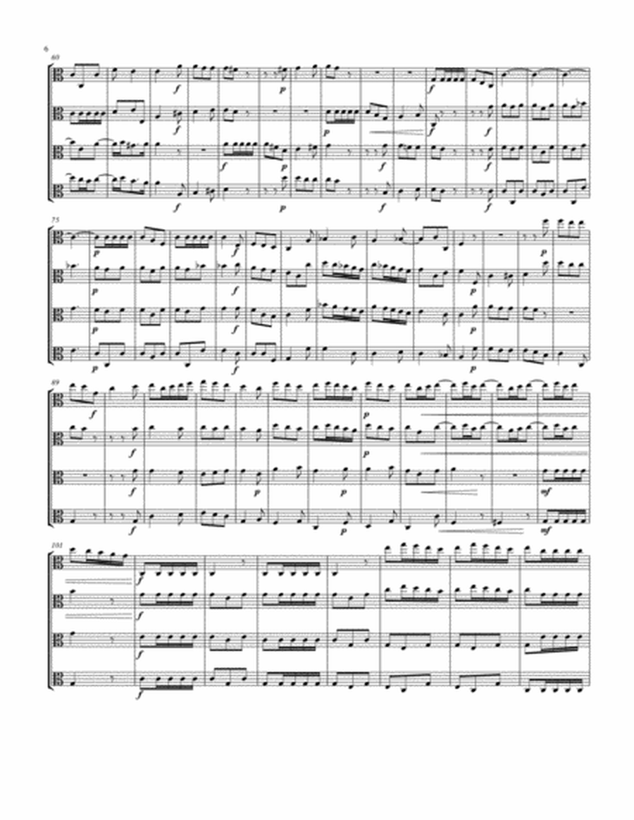 Concerto No. 1 in C Major for Four Violas Unaccompanied, TWV40:201 image number null