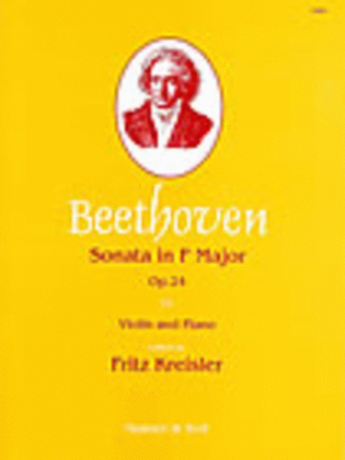 Book cover for Sonata in F, Op. 24 ('Spring') with Piano