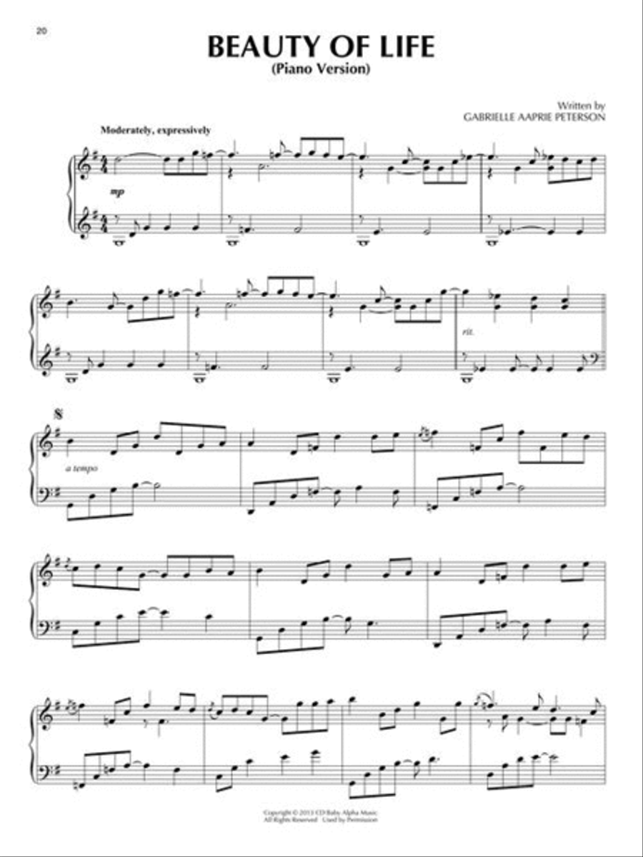 Calming Piano Solos Piano Solo scores gallery preview page 7