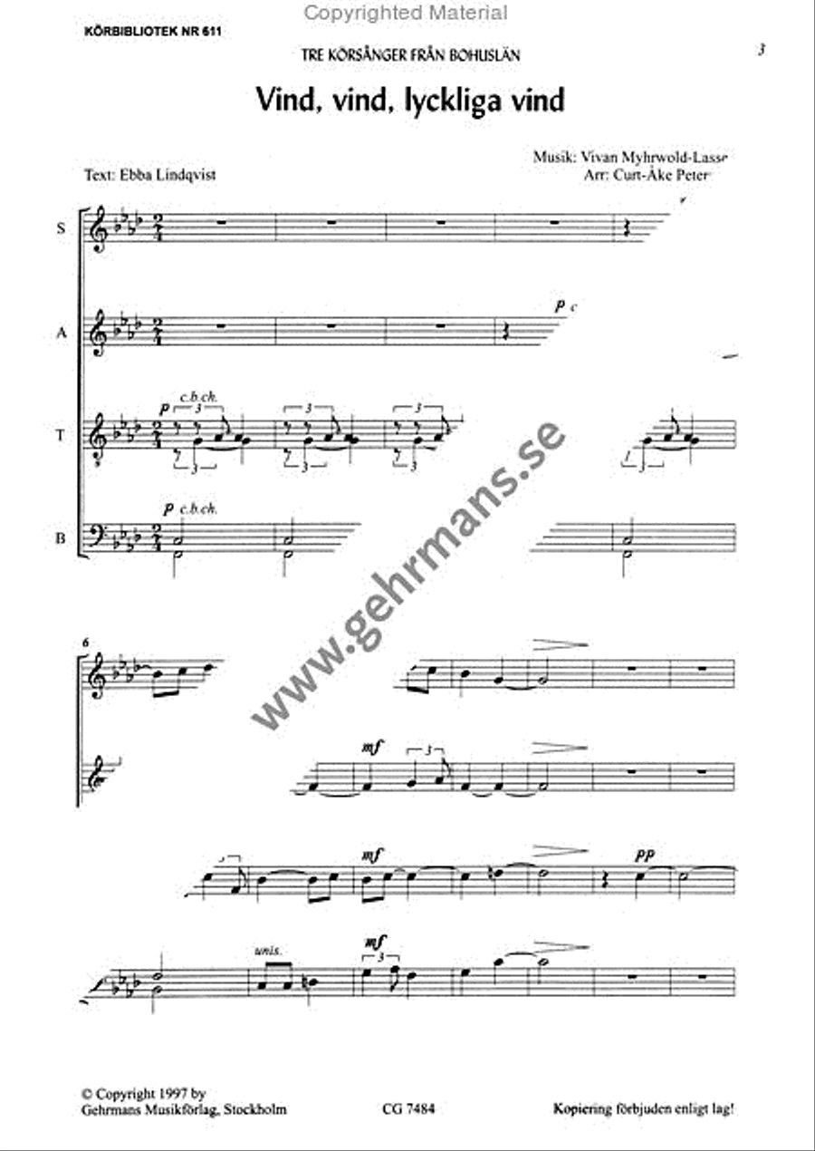 Vind, vind, lyckliga vind Divisi scores gallery preview page 2