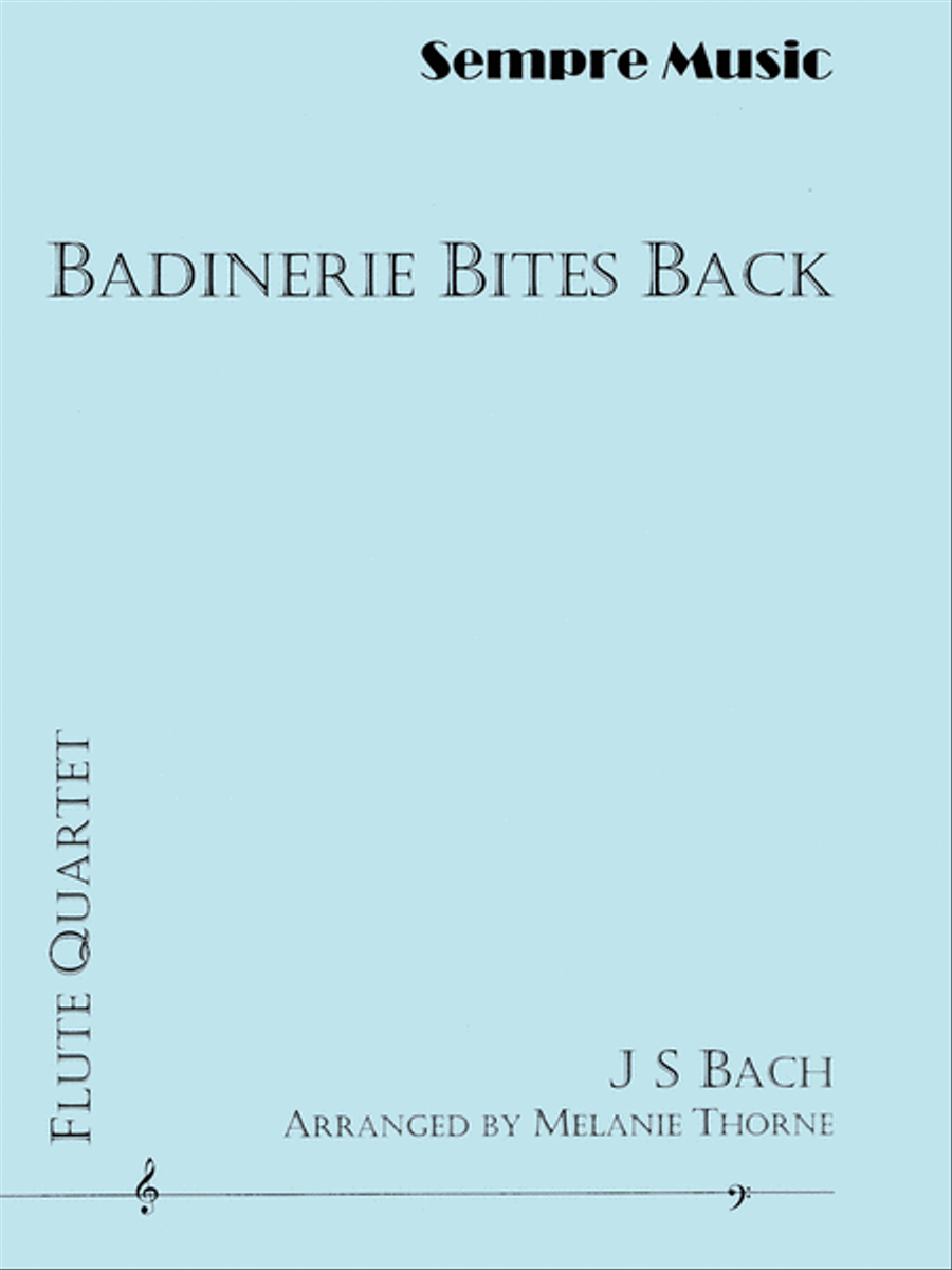 Badinerie Bites Back Flute Quartet scores gallery preview page 1