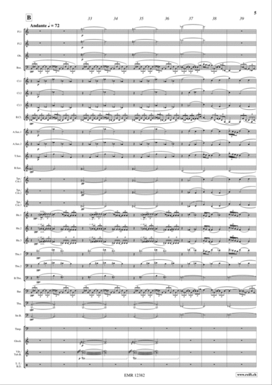 La Cathedrale Engloutie Concert Band scores gallery preview page 5