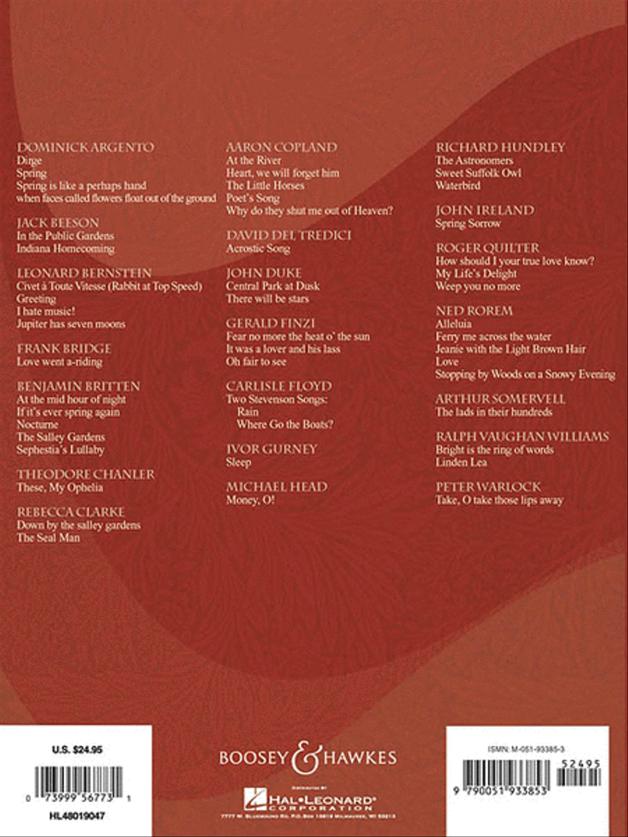 Art Song in English - 50 Songs by 20 American and British Composers Voice Solo scores gallery preview page 2