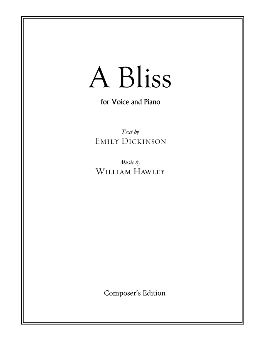 A Bliss Voice scores gallery preview page 1