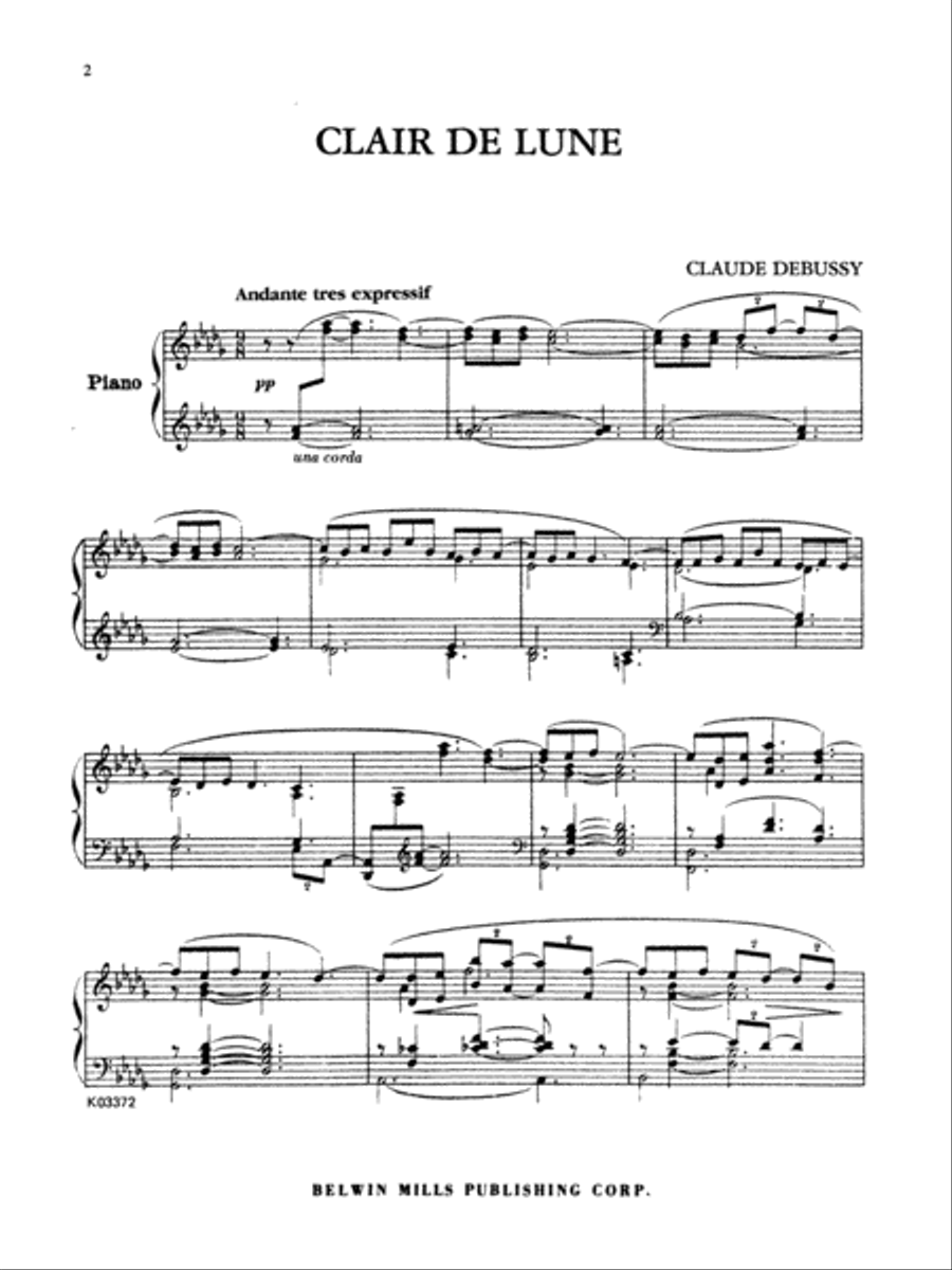 Debussy: Clair de Lune (from Suite Bergamasque)