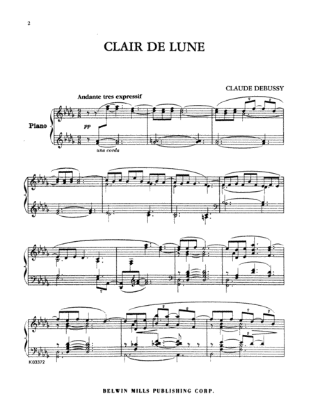 Debussy: Clair de Lune (from Suite Bergamasque)