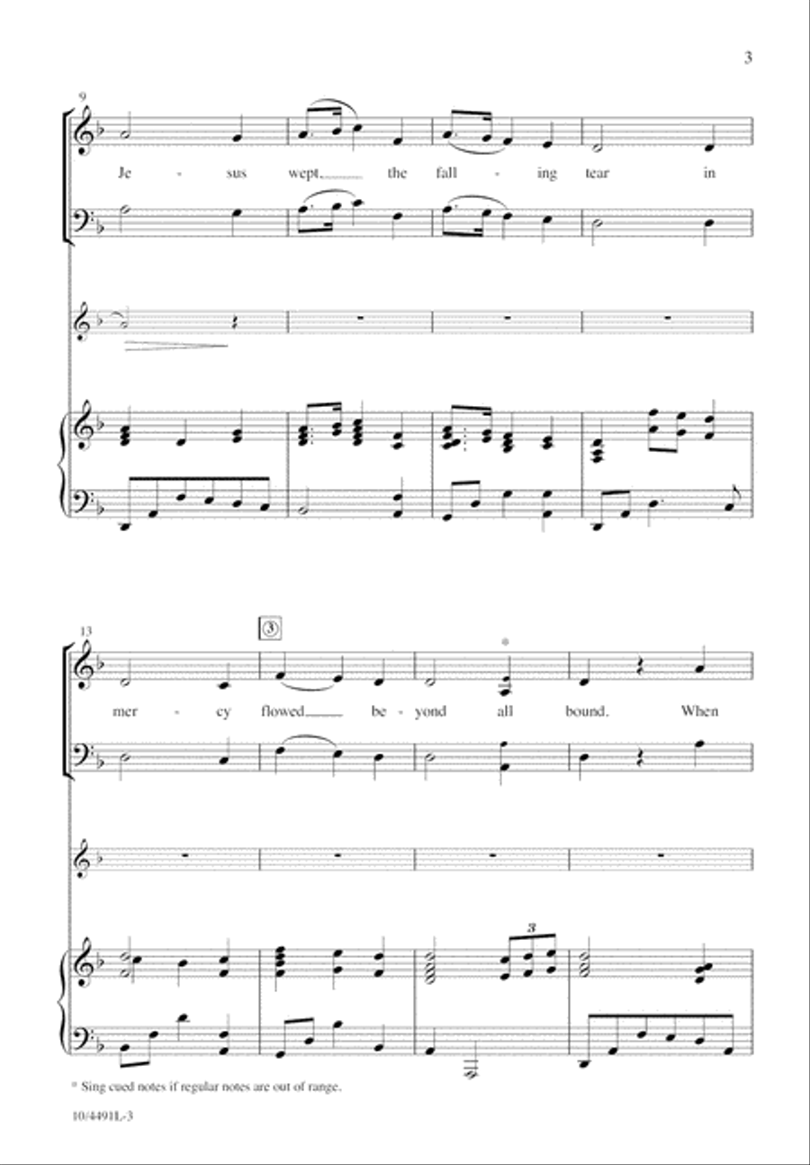 When Jesus Wept 4-Part scores gallery preview page 4