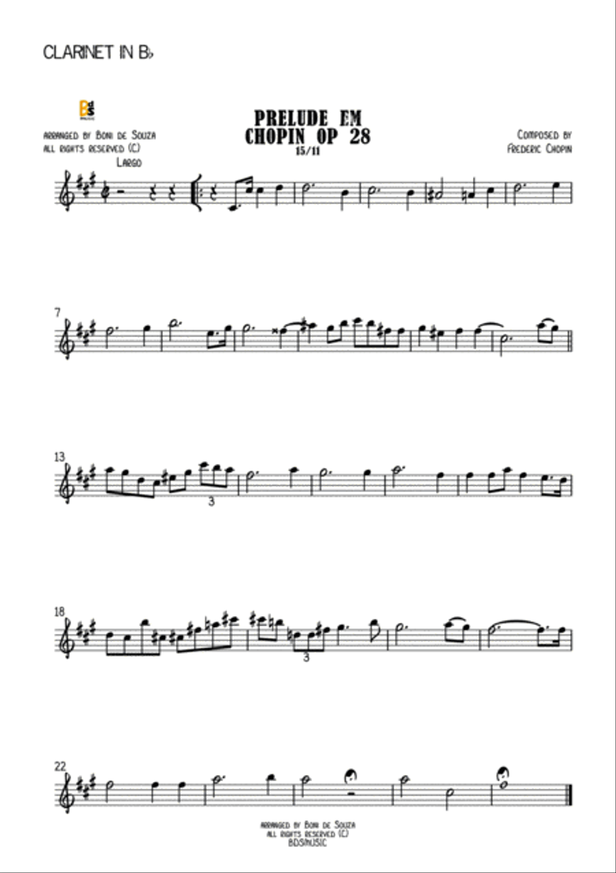 Prelude in Em opus 28 Chopin image number null