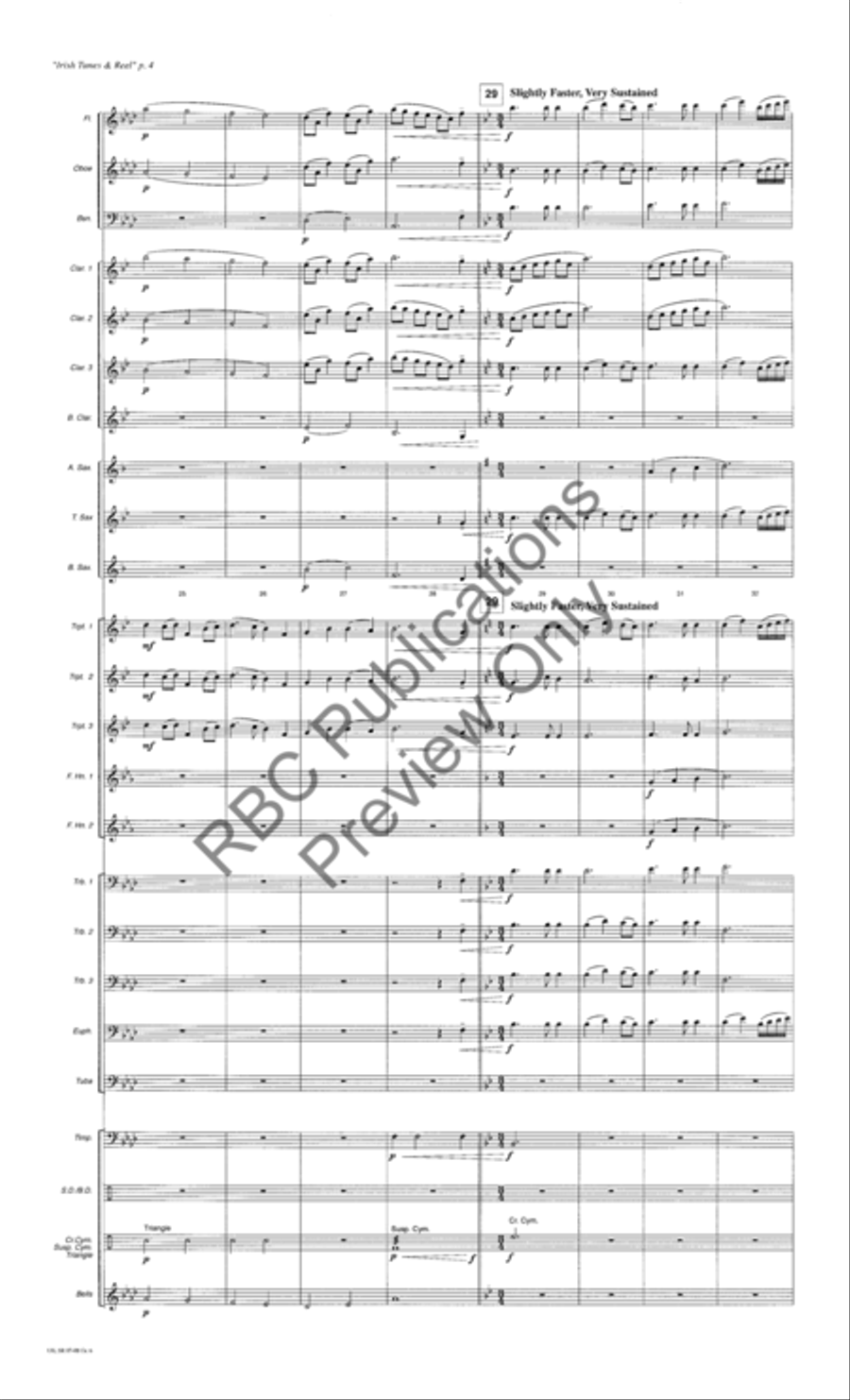 Irish Tunes And Reel (Score) Concert Band scores gallery preview page 7