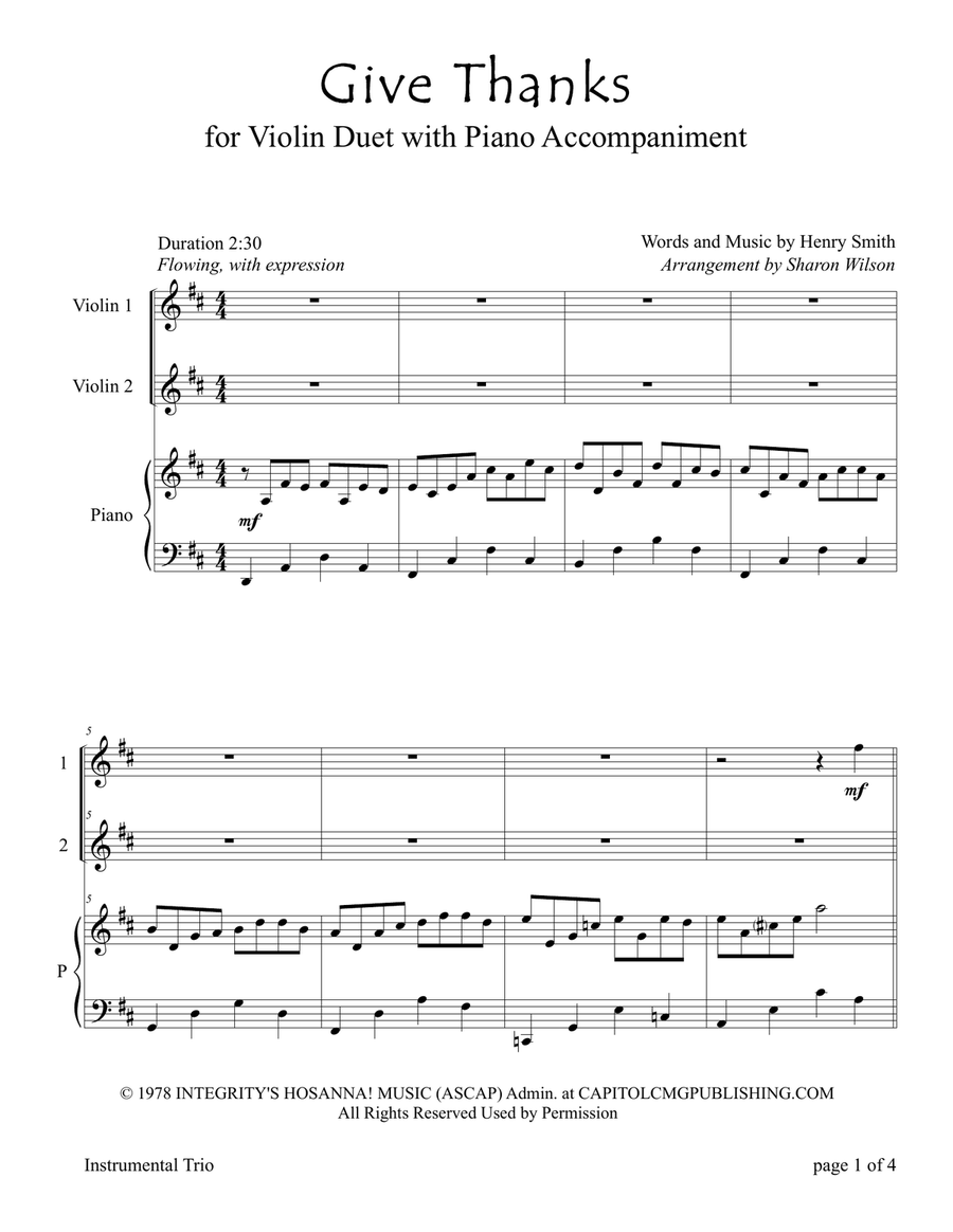 Give Thanks Flute scores gallery preview page 3