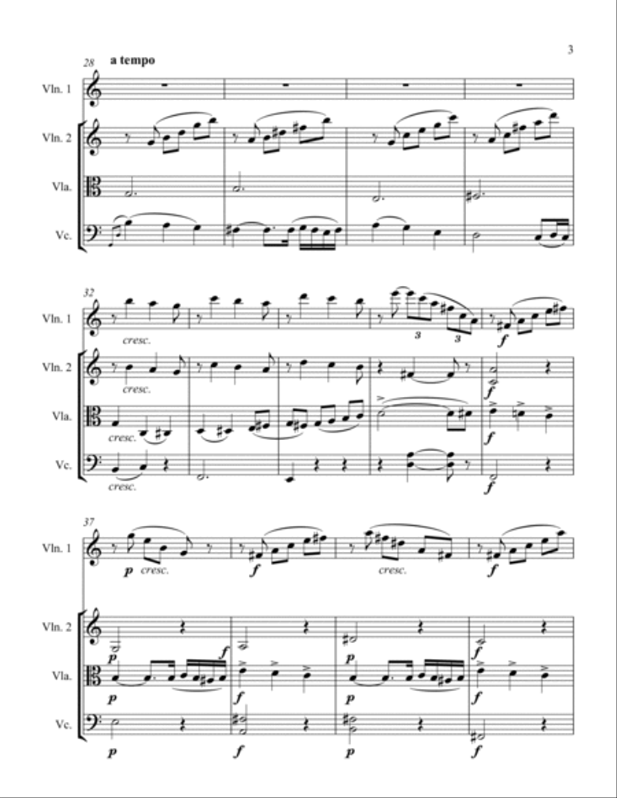 Album Leaf String Quartet scores gallery preview page 3