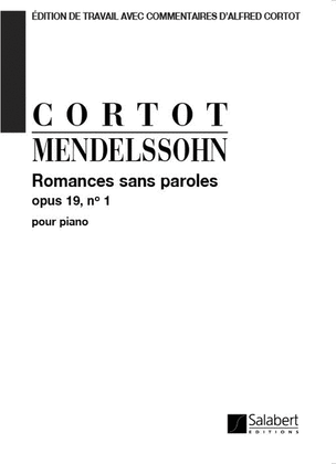 Book cover for Romances Sans Parole (Select. Cortot) Piano