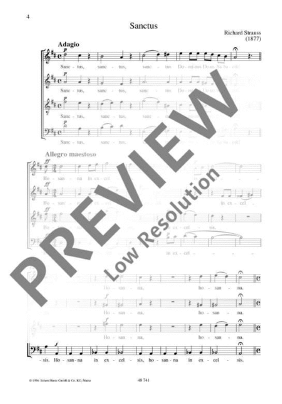 Vier Sätze einer Messe 4-Part scores gallery preview page 5