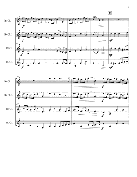 Trumpet Tune For Clarinet Quartet image number null