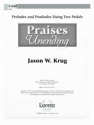 Book cover for Praises Unending (Digital Delivery)
