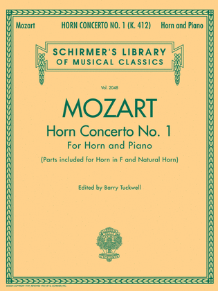 Book cover for Concerto No. 1, K. 412