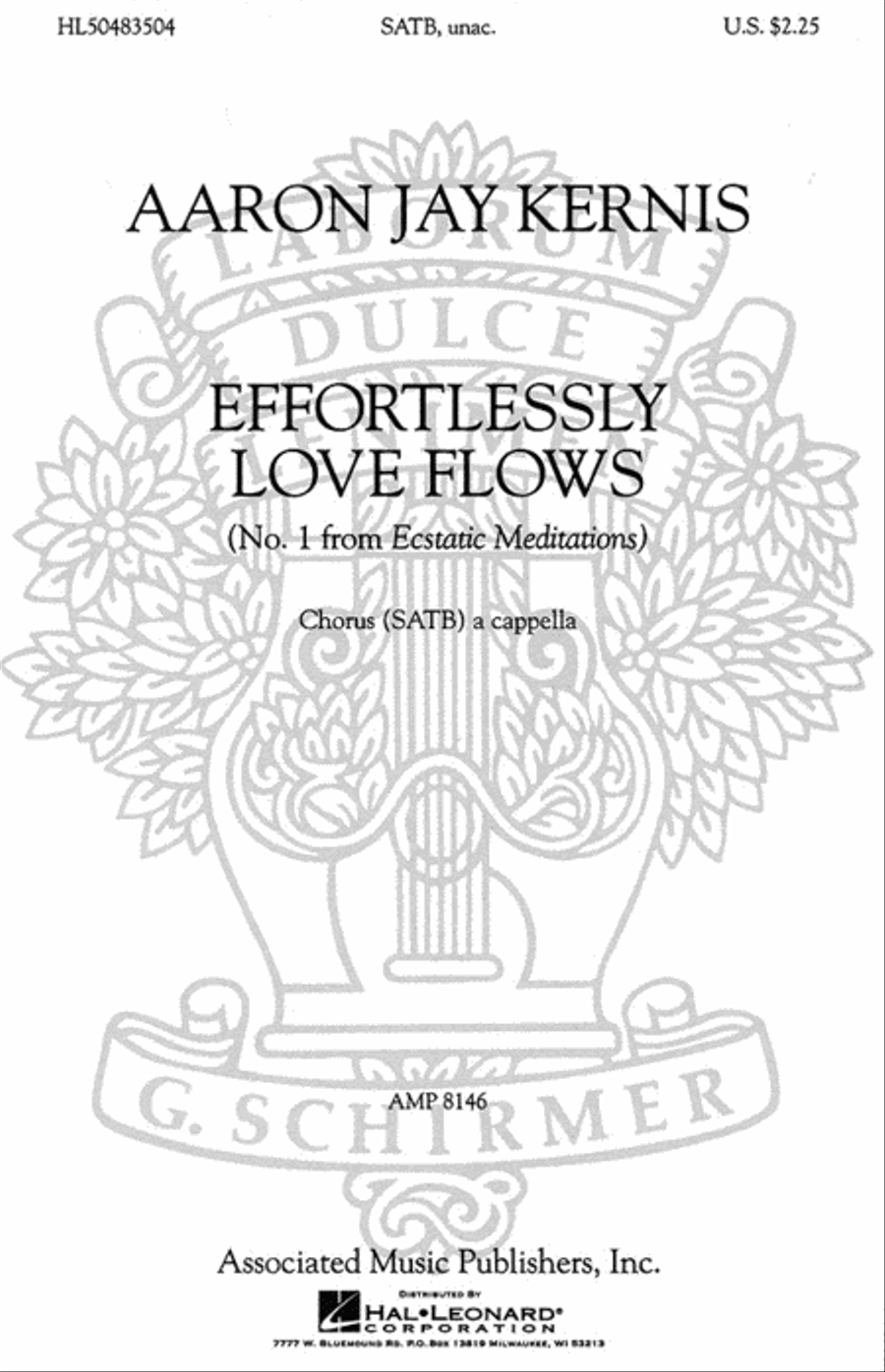 Choral Movements from Ecstatic Meditations by Aaron Jay Kernis Divisi - Sheet Music