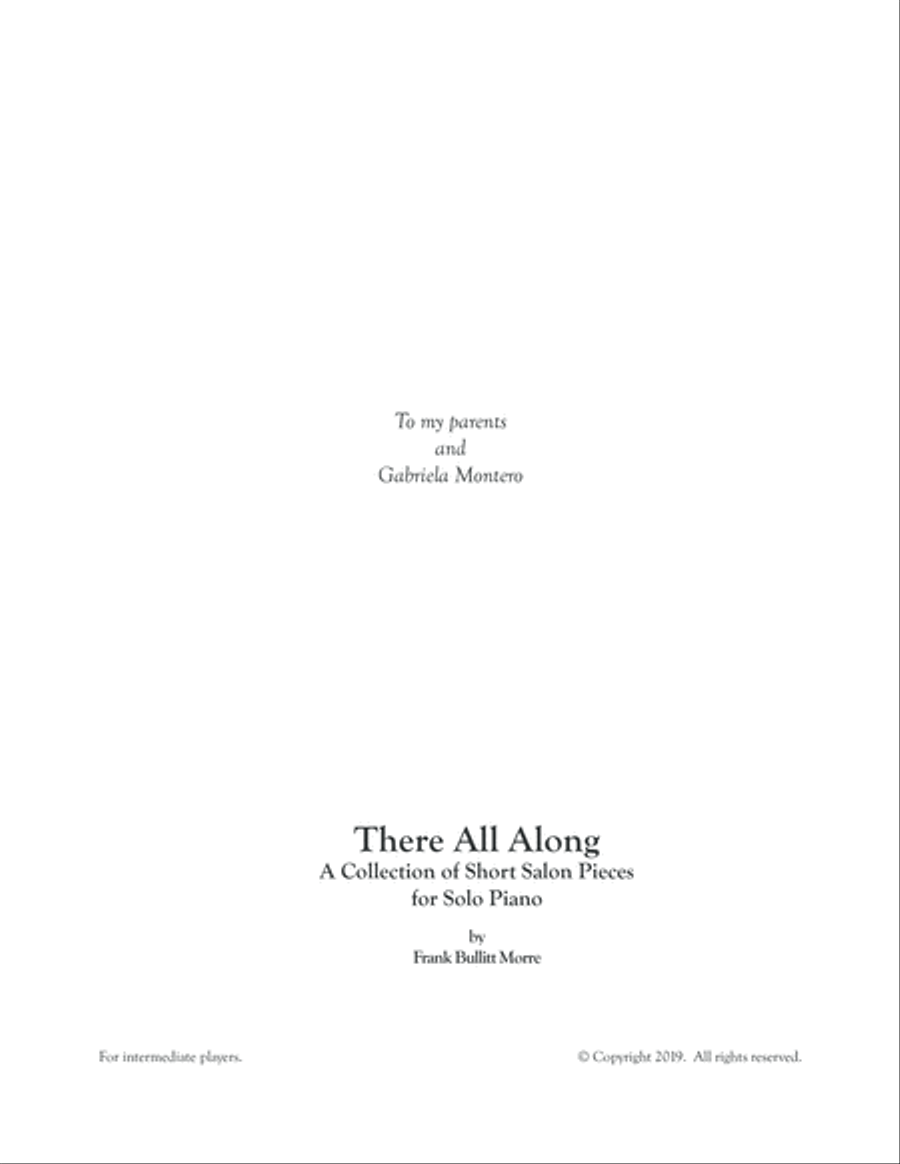 There All Along: A collection of short salon pieces for solo piano Piano Solo scores gallery preview page 2