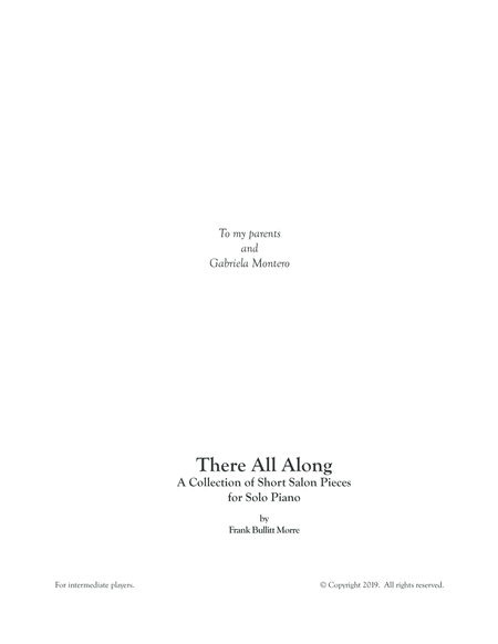 There All Along: A collection of short salon pieces for solo piano image number null