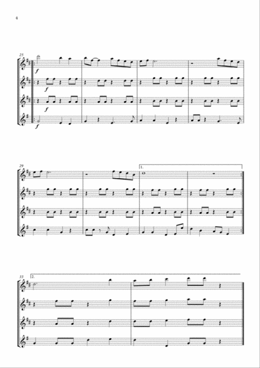 Don't Worry, Be Happy Woodwind Quartet scores gallery preview page 4