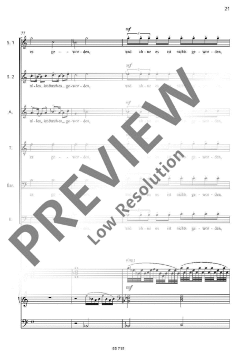 Am Anfang war das Wort Am Anfang war das Wort Children's Choir scores gallery preview page 19