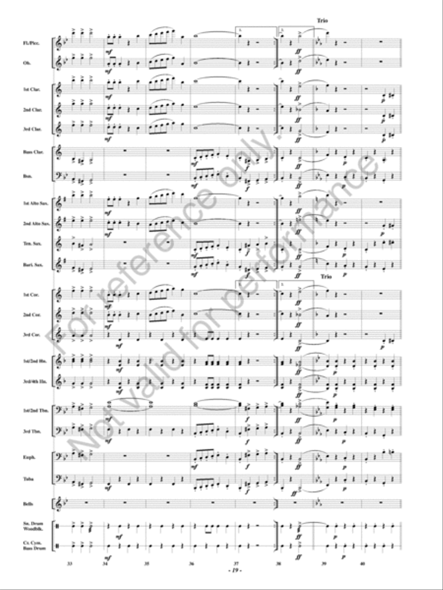 The Huntress Concert Band scores gallery preview page 20