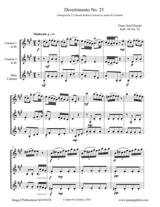 Haydn: Three Clarinet Trios