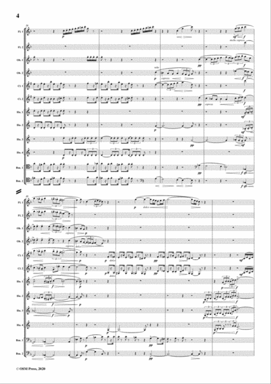 Berger-Serenade,Op.102.for Twelve Winds Woodwind Quintet scores gallery preview page 6