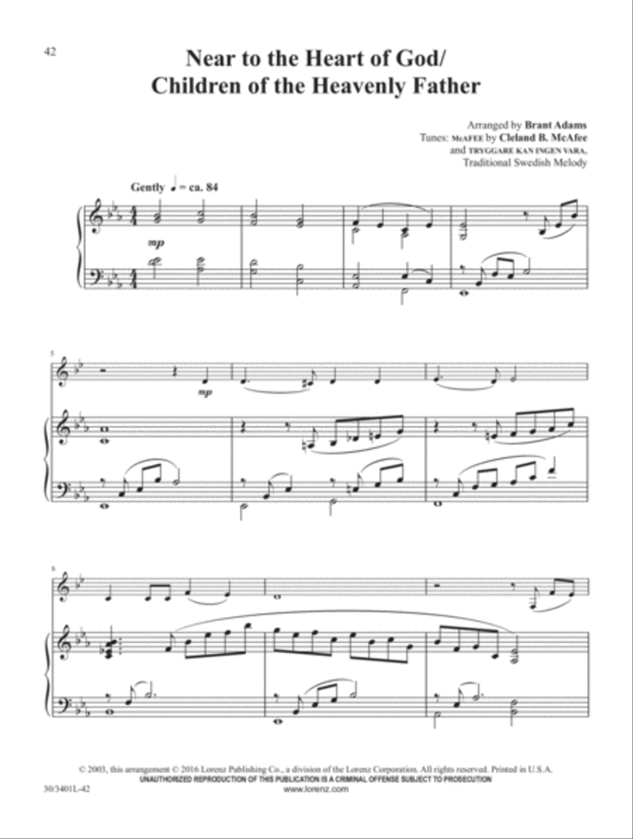 French Horn Solos for Worship, Vol. 2 Piano scores gallery preview page 17