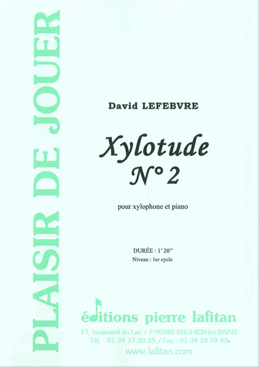 Xylotude N° 2 Piano Accompaniment scores gallery preview page 1