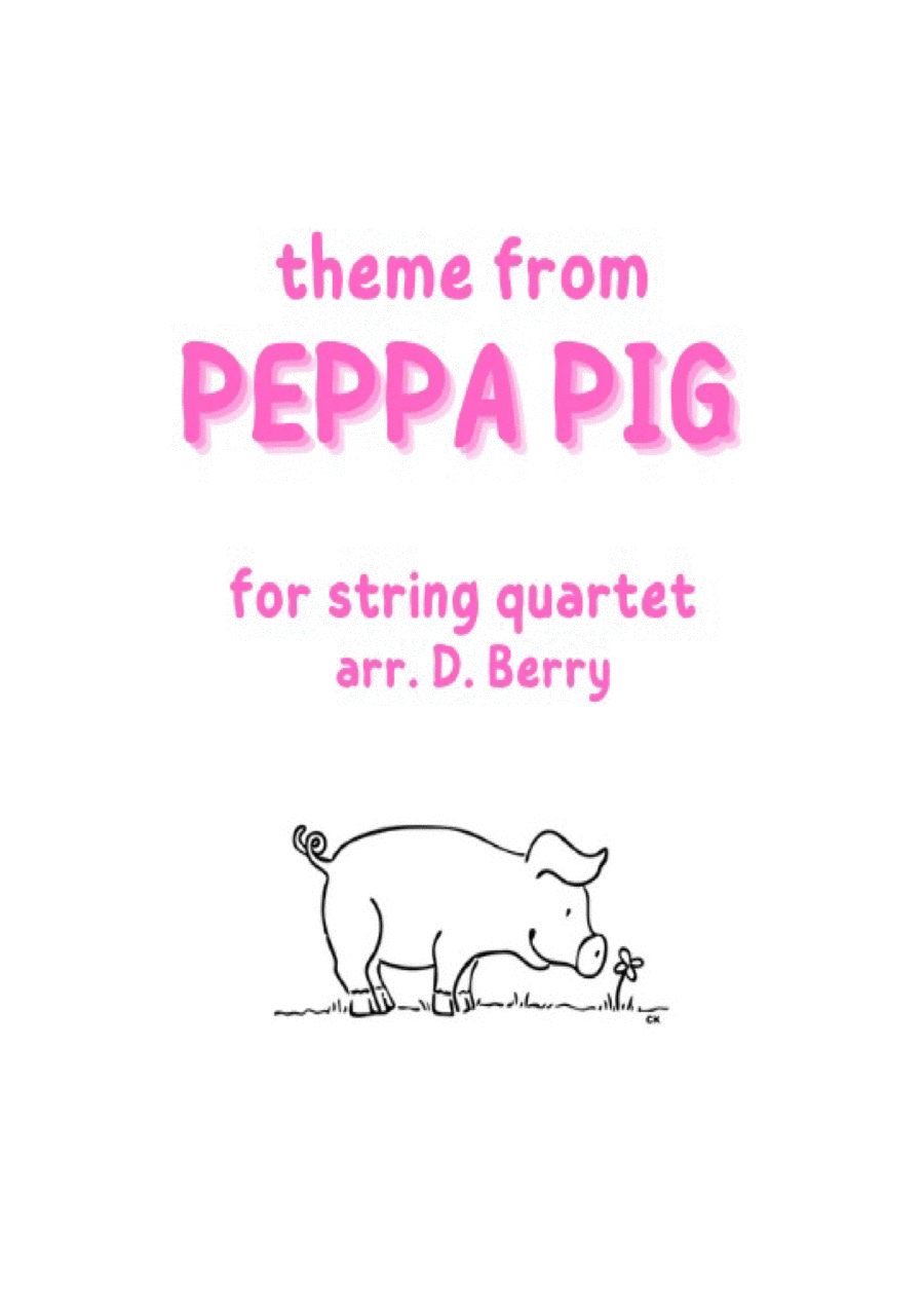 Peppa Pig String Quartet scores gallery preview page 1