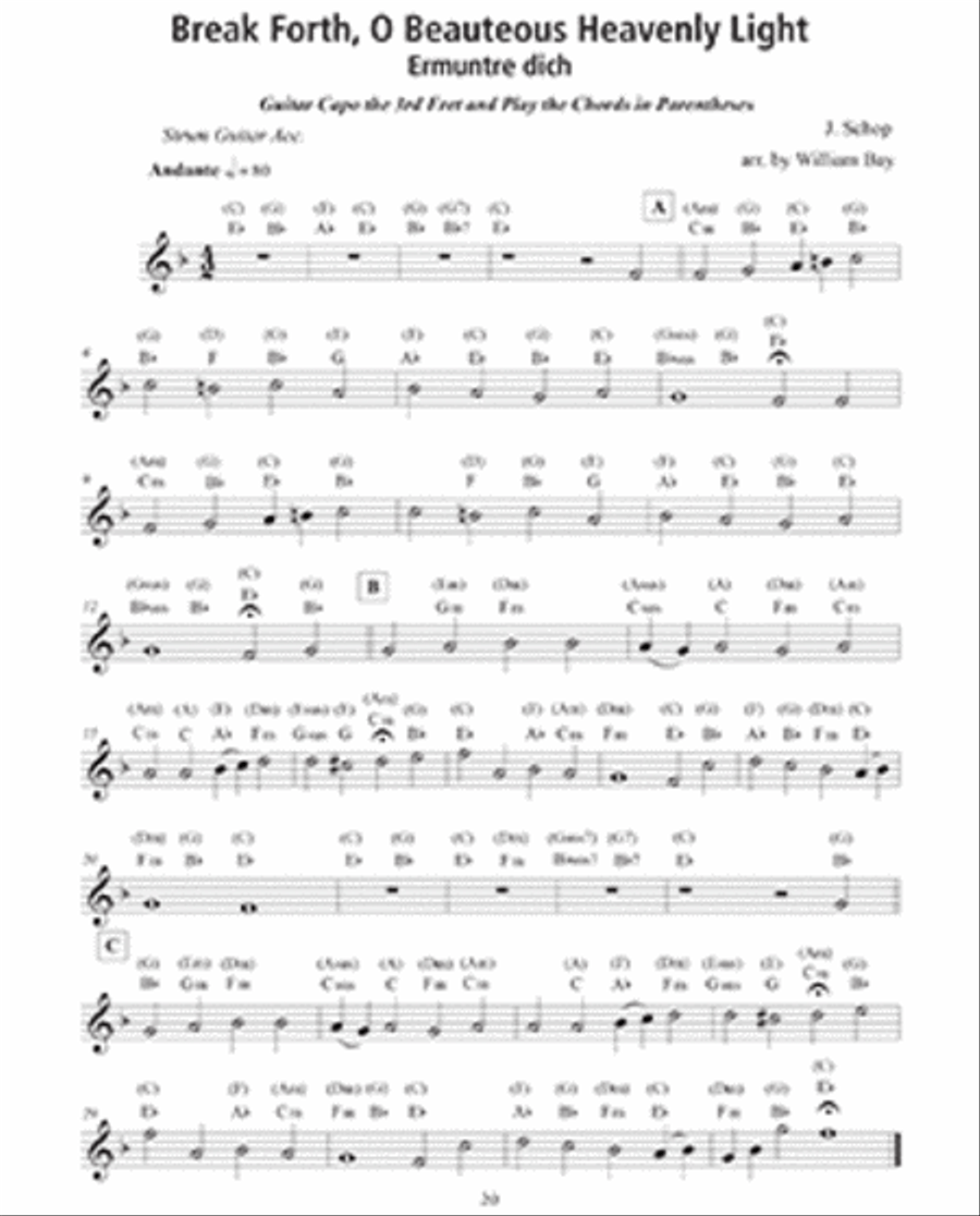 100 Christmas Carols and Hymns for Trumpet and Guitar Trumpet Solo scores gallery preview page 4