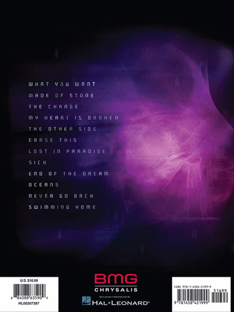 Evanescence Evanescence Piano, Vocal, Guitar scores gallery preview page 2