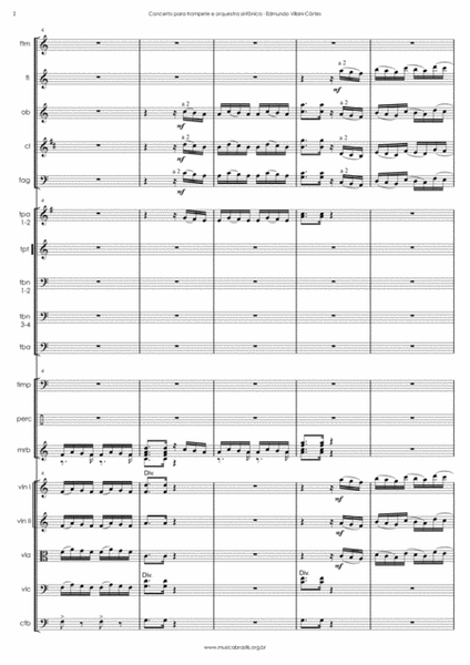 Concerto para trompete e orquestra sinfônica (grade)