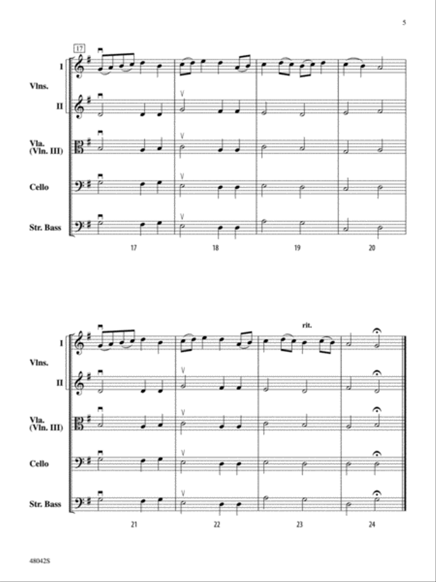 Terpsichore: Score String Orchestra scores gallery preview page 5