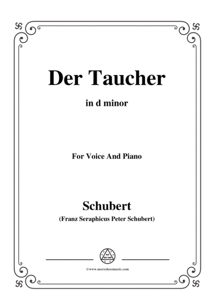 Schubert-Der Taucher(The Diver),D.77 (formerly D.111),in d minor,for Voice&Pno image number null