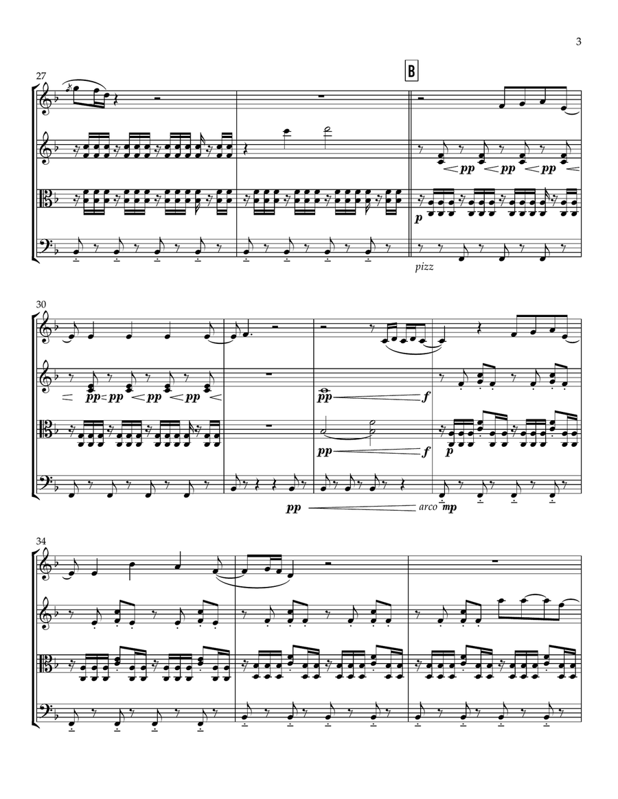 We Can't Be Friends (Wait For Your Love) String Quartet scores gallery preview page 4