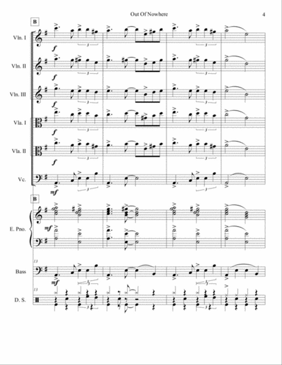 Out Of Nowhere Out Of Nowhere Set of Parts scores gallery preview page 4