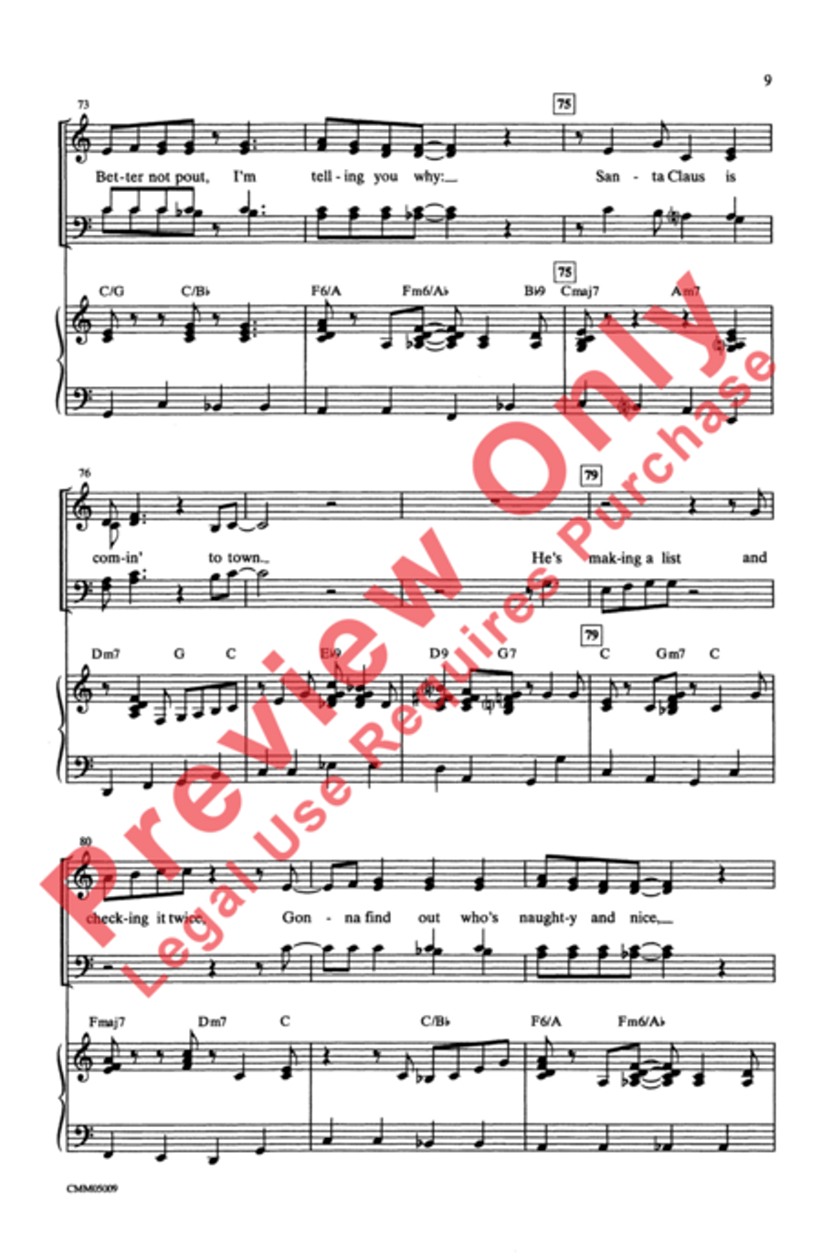 The Polar Express: A Choral Medley 4-Part scores gallery preview page 10