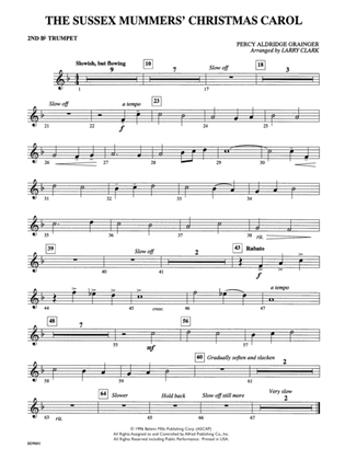 The Sussex Mummers' Christmas Carol: 2nd B-flat Trumpet