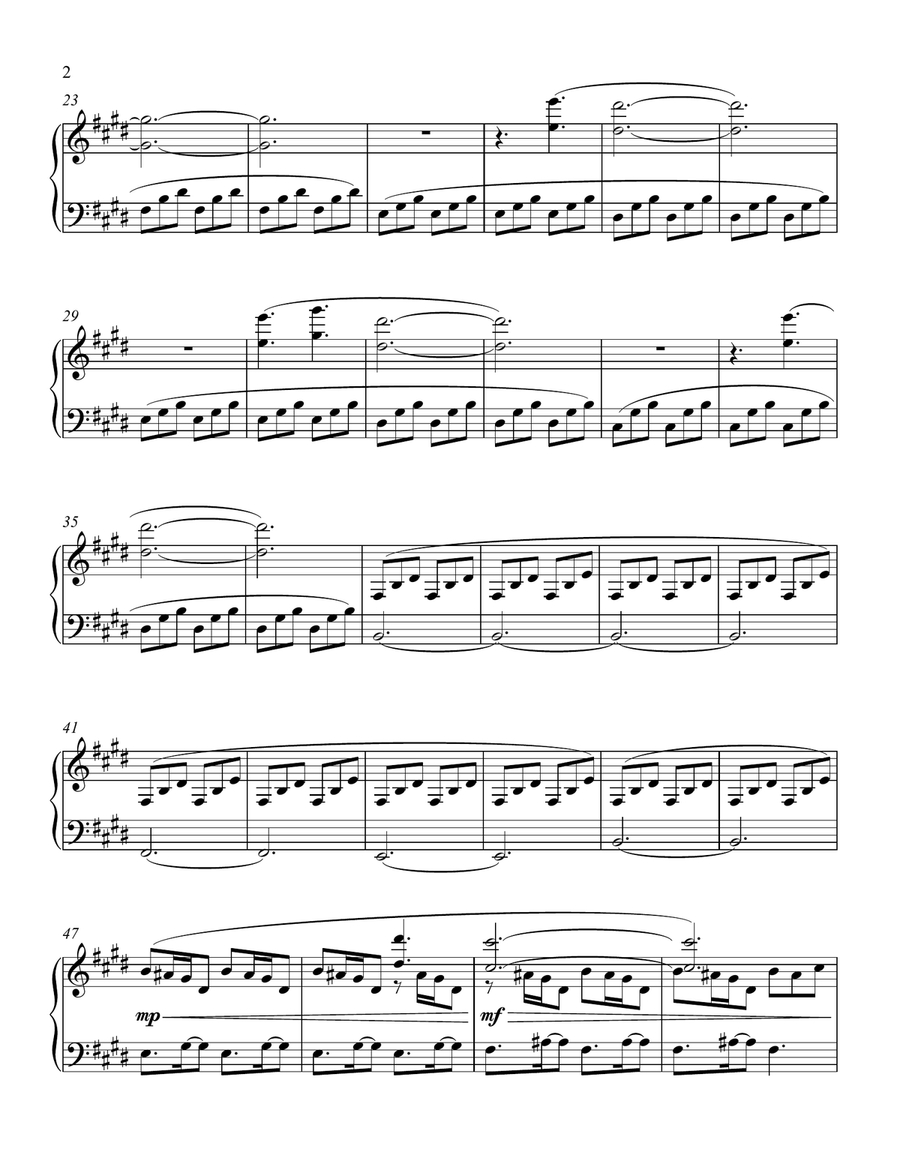 Last Forever (from Tales From The Loop) Piano Solo scores gallery preview page 2