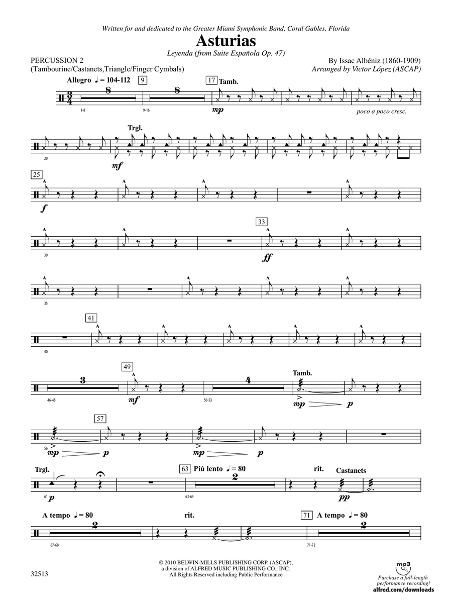 Asturias: 2nd Percussion