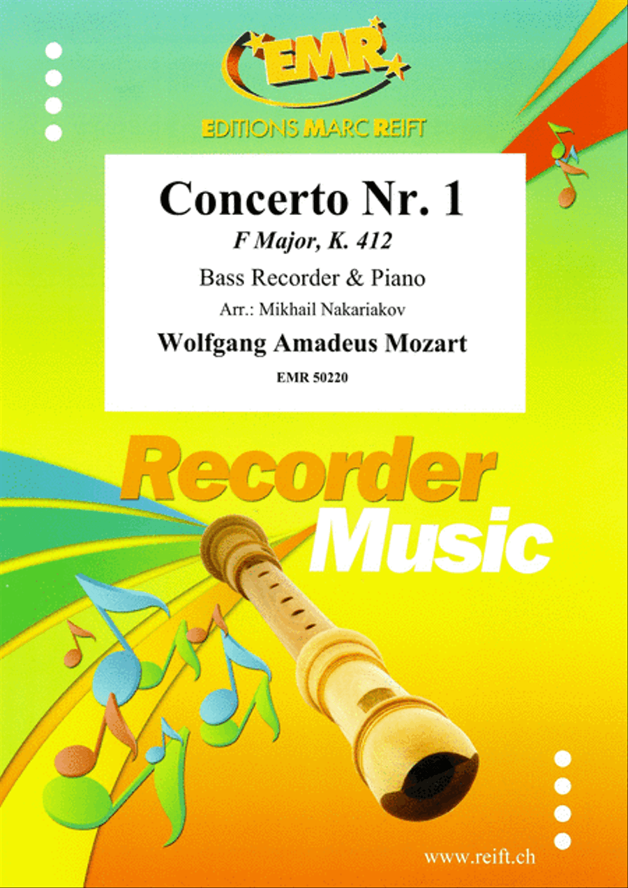 Concerto No. 1 Bass Recorder scores gallery preview page 1