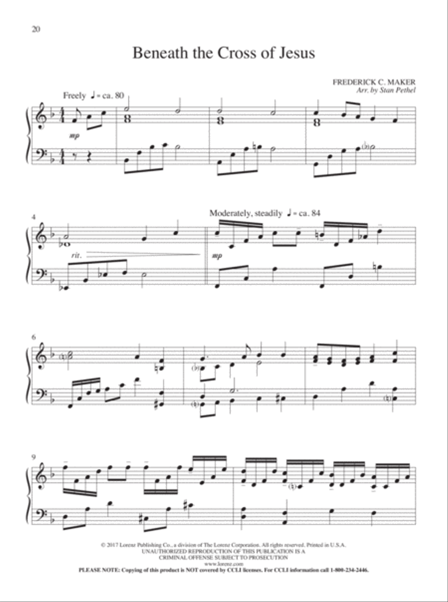 Portraits of Praise Piano Solo scores gallery preview page 12